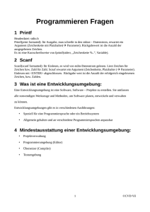 Programmieren Fragen