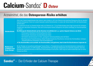 Arzneimittel, die das Osteoporose-Risiko erhöhen Sandoz® – Der