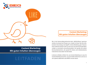 BIEG-Leitfaden: Content Marketing