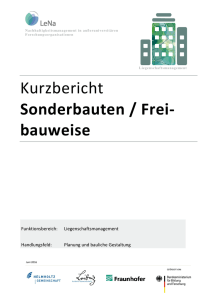 Kurzbericht Sonderbauten / Frei