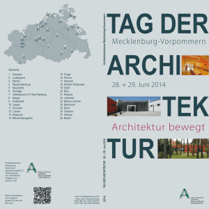 Broschüre Tag der Architektur 2014