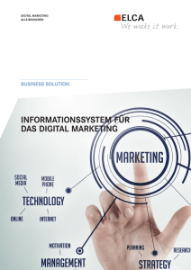 Digital Marketing - ELCA Informatique SA