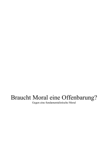 Braucht Moral eine Offenbarung? - bei der Karl-Leisner