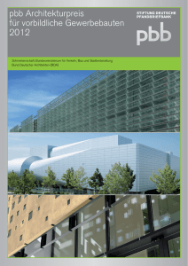 pbb Architekturpreis für vorbildliche Gewerbebauten 2012