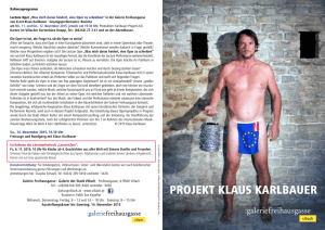 PROJEKT KLAUS KARLBAUER