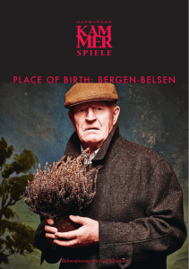 Place of Birth: Bergen-Belsen Programmheft
