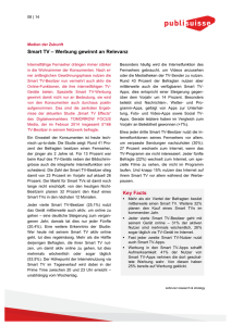 Smart TV &ndash; Werbung gewinnt an Relevanz