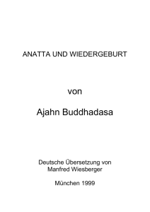 Anatta und Wiedergeburt - Dhamma-Dana