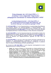 Positionspapier - LAG Arbeit NRW e. V.