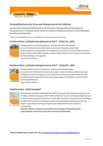 Fachpublikationen der dena zum Energieausweis für Gebäude