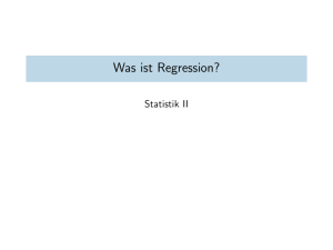 Was ist Regression?