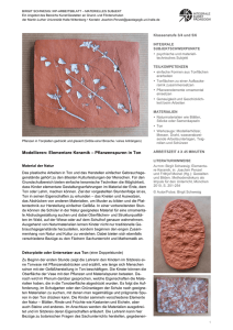 Modellieren: Elementare Keramik – Pflanzenspuren in Ton