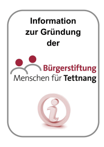 Information zur Gründung der