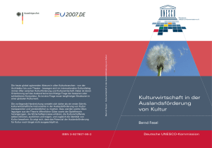 Kulturwirtschaft in der Auslandsförderung von Kultur