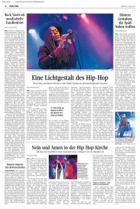 Eine Lichtgestalt des Hip-Hop - Offene Kirche Sankt Nikolai zu Kiel