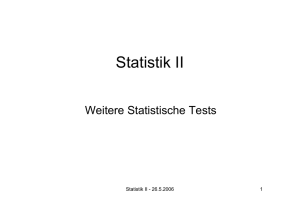 Statistik II - Wiwi Uni