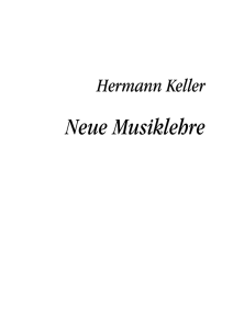 Neue Musiklehre - Edition Juliane Klein