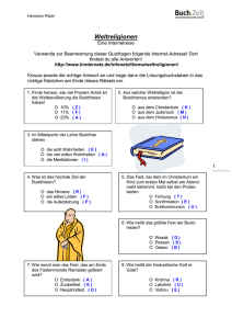 Internetreise: Weltreligionen