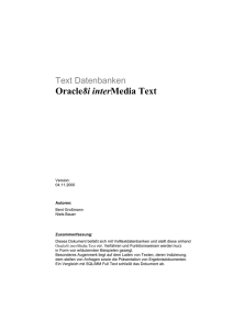 Oracle8i interMedia Text