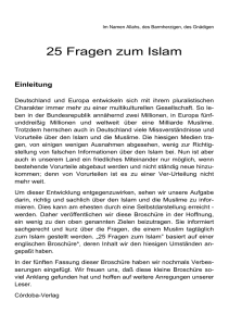 25 Fragen zum Islam