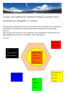 Coaching nach buddhistischen Modellen für Erfüllung