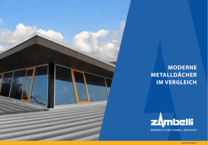 Moderne Metalldächer im Vergleich