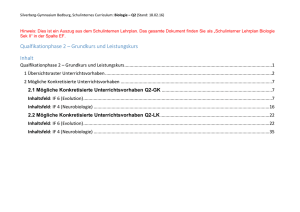 Qualfikationphase 2 – Grundkurs und - Silverberg