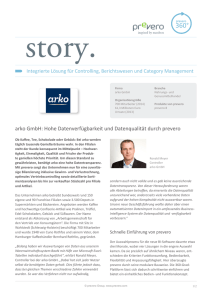 arko GmbH: Hohe Datenverfügbarkeit und Datenqualität durch