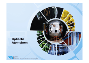 Optische Atomuhren - Physikalisch