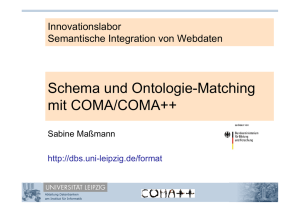 Schema und Ontologie-Matching mit COMA/COMA++