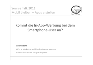 Kommt die In-App Werbung an