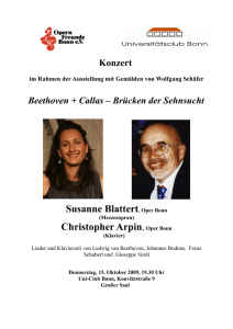 Susanne Blattert, Oper Bonn Christopher Arpin, Oper Bonn