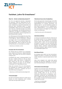 Factsheet „Lehre für Erwachsene“