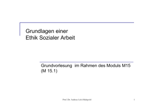 Grundvorlesung im Rahmen des Moduls M15 (M 15.1)