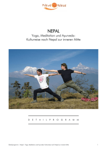 Yoga, Meditation und Ayurveda: Kulturreise nach Nepal zur inneren