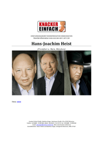 Hans-Joachim Heist - Knacker Einfach Medienproduktion