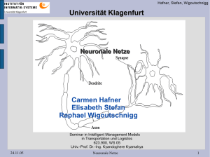 Aufbau einen Neuronalen Netzes