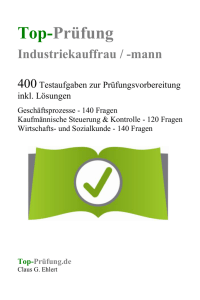 Top-Prüfung Industriekauffrau - Top