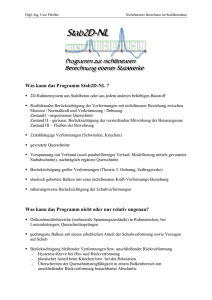 Was kann das Programm Stab2D-NL ? Was kann das Programm