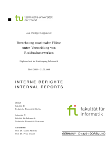 Berechnung maximaler Flüsse unter Vermeidung von