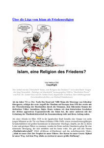 Über die Lüge vom Islam als Friedensreligion