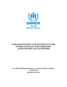 unhcr-richtlinien zur feststellung des internationalen