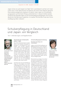 Schulverpflegung in Deutschland und Japan