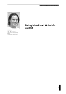 Behaglichkeit und Wohnluftqualität (IBF05) Kristin - Forum