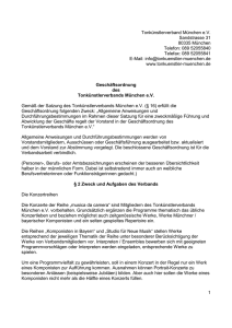 Geschäftsordnung - Tonkünstlerverband München eV