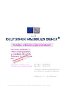 Immobilien von an/privat - DEUTSCHER IMMOBILIEN DIENST GmbH