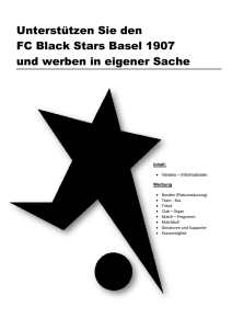 Werbung mit dem FC Black Stars