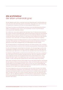 die architektur [] - Alte Universität Graz