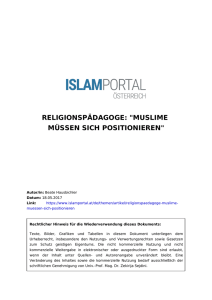 PDF downloaden - Islamportal Österreich