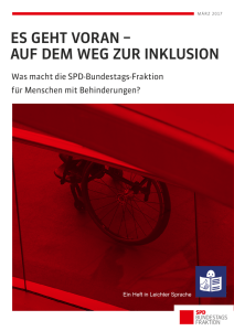 es geht voran – auf dem weg zur inklusion - SPD